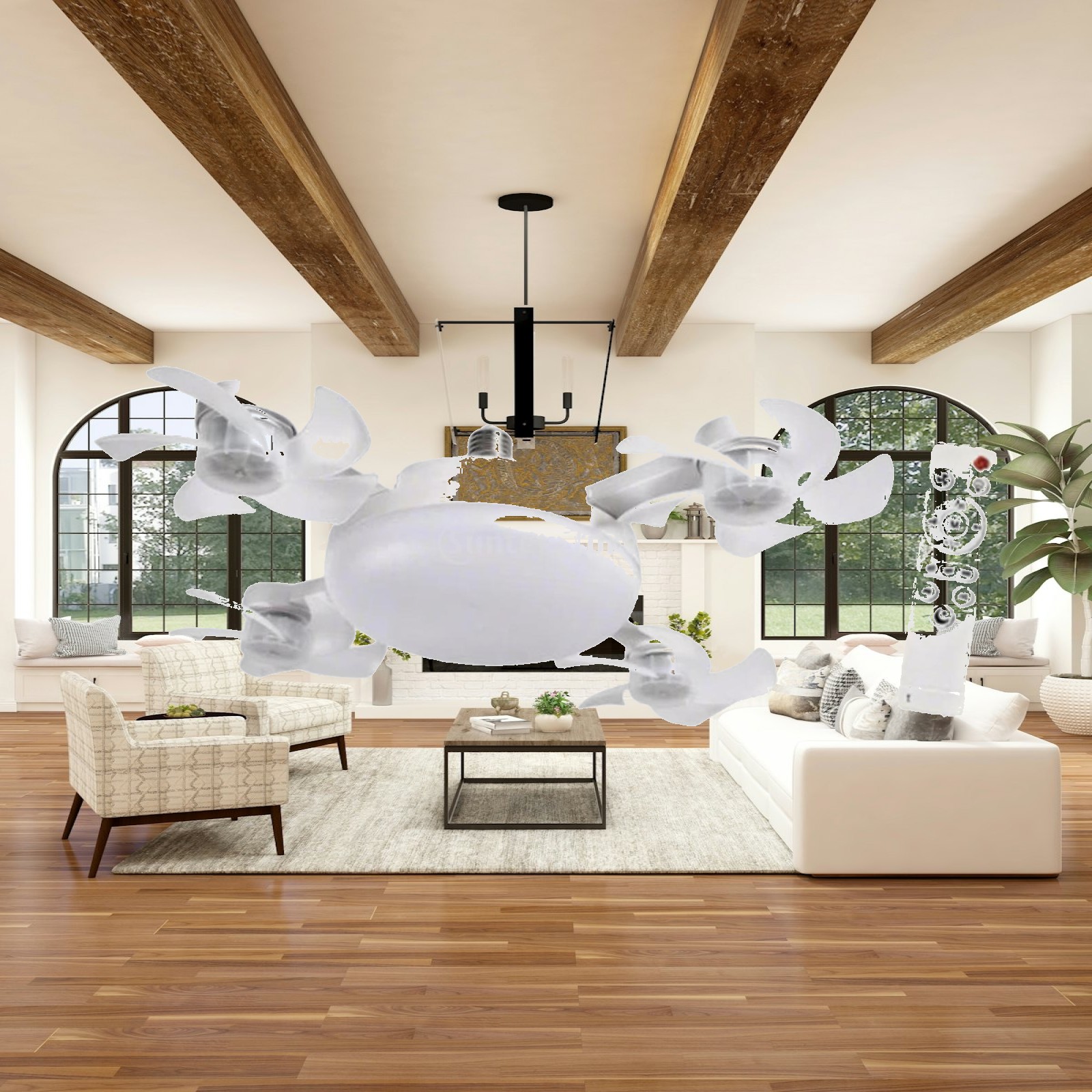 Decor Lighting Ceiling Fans - Потолочный вентилятор с пультом ДУ, 3