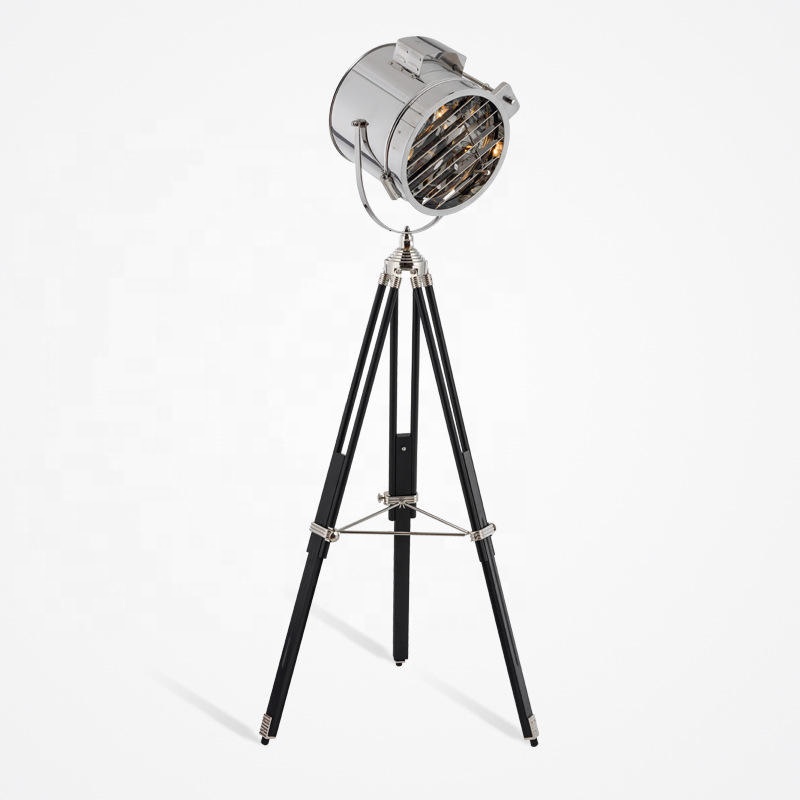 Floor Lamp Tripod - Антикварный ретро металлический торшер на штативе