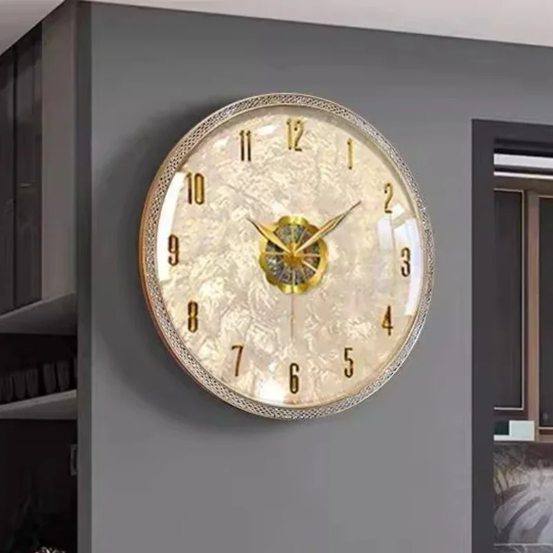 Lighting Home Decor Wall Clocks - Современные легкие роскошные настенные часы для