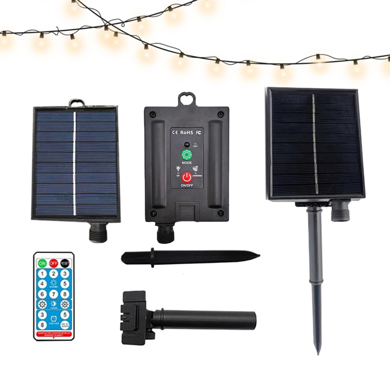 String Light Outdoor - Портативная солнечная панель 31В, водонепроницаемая, с