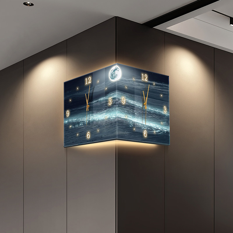 Lighting Home Decor Wall Clocks - Светодиодные цифровые настенные часы: роскошные, для