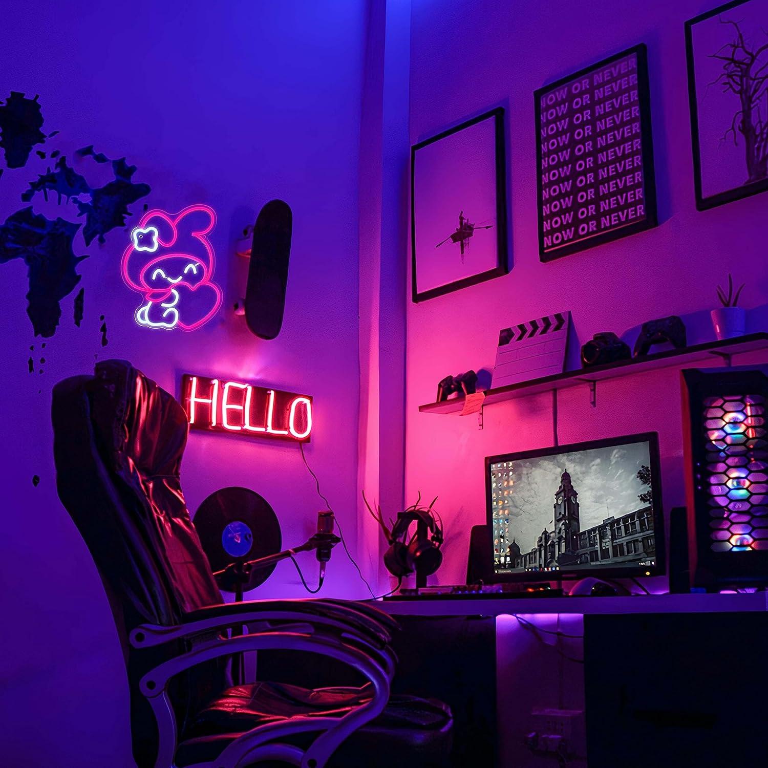 Неоновая вывеска в стиле аниме – обзор и цена Lighting Decor Living Room