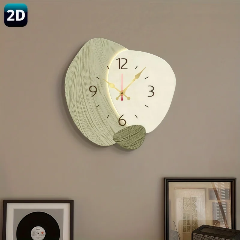 2D плоские деревянные бесшумны – обзор и цена Lighting Home Decor Wall Clocks