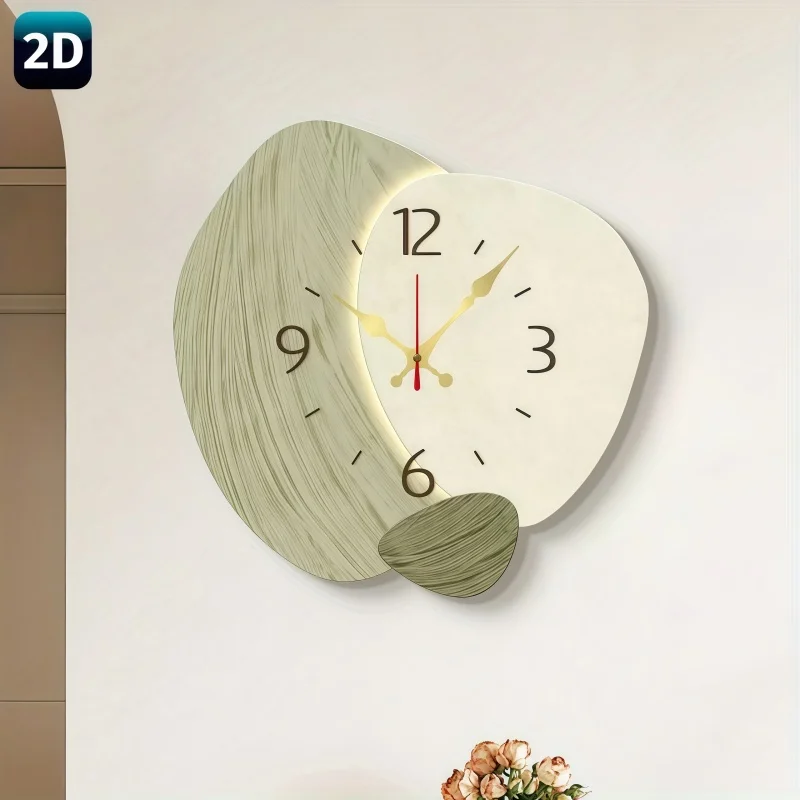 2D плоские деревянные бесшумны – обзор и цена Lighting Home Decor Wall Clocks