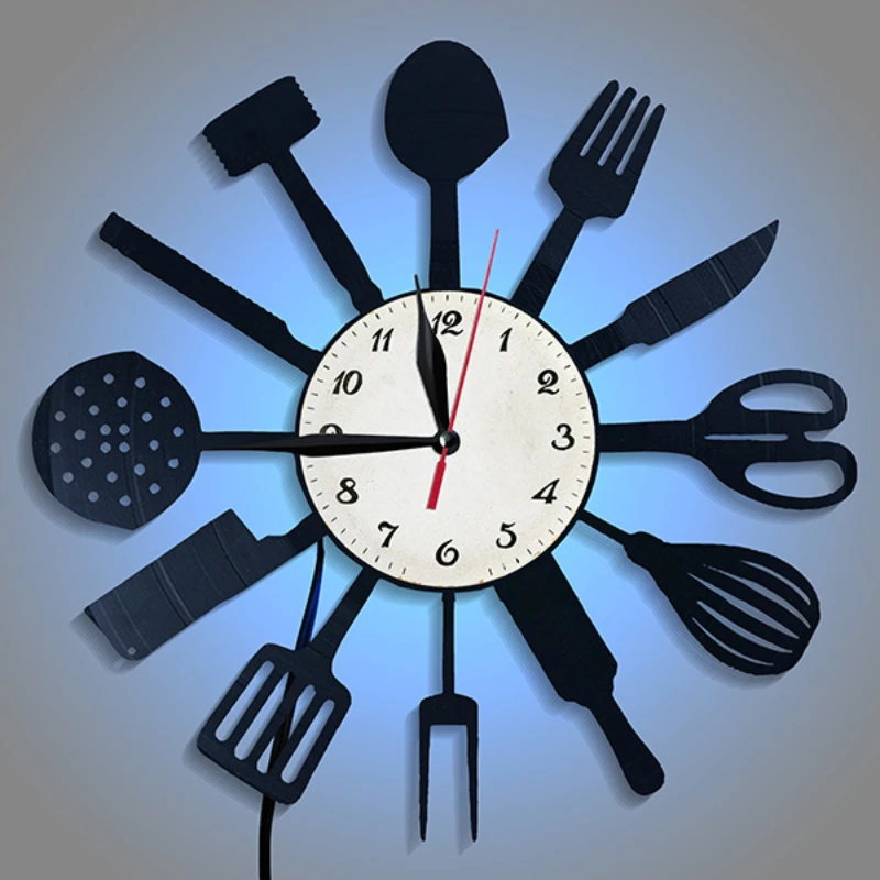 Кухонная декоративная посуда,  – обзор и цена Lighting Home Decor Wall Clocks