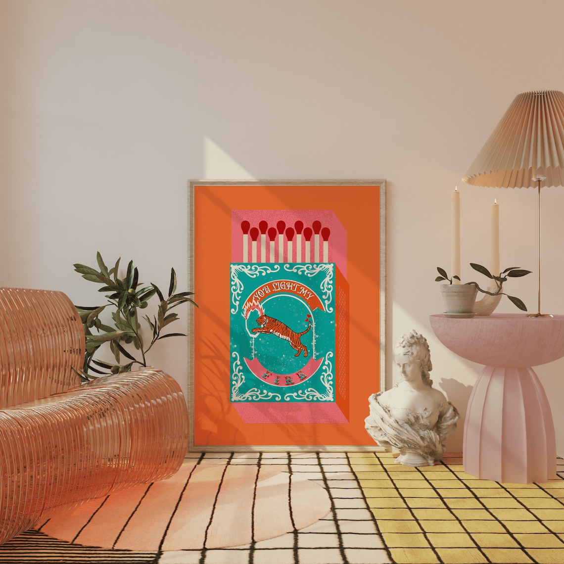 You Light My Fire Orange Match – обзор и цена Lighting Decor Living Room
