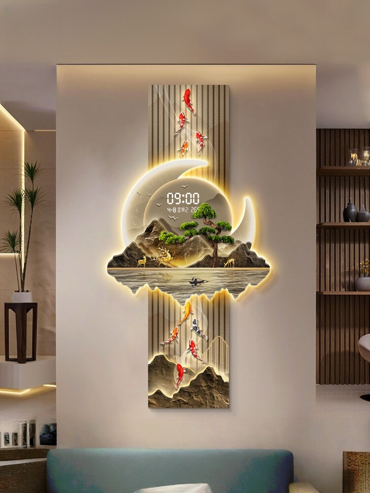 Дизайнерские роскошные настенн – обзор и цена Lighting Home Decor Wall Clocks
