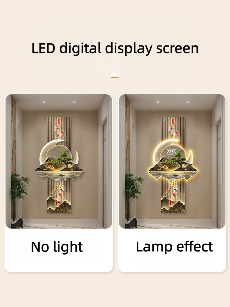 Дизайнерские роскошные настенн – обзор и цена Lighting Home Decor Wall Clocks