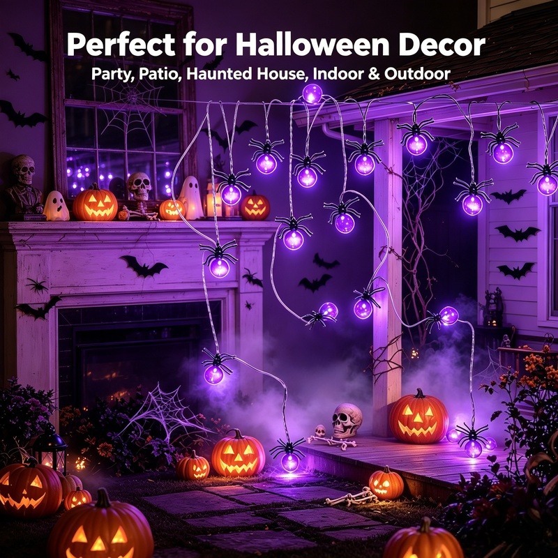 Светодиодные гирлянды-пауки на – обзор и цена String Light Outdoor