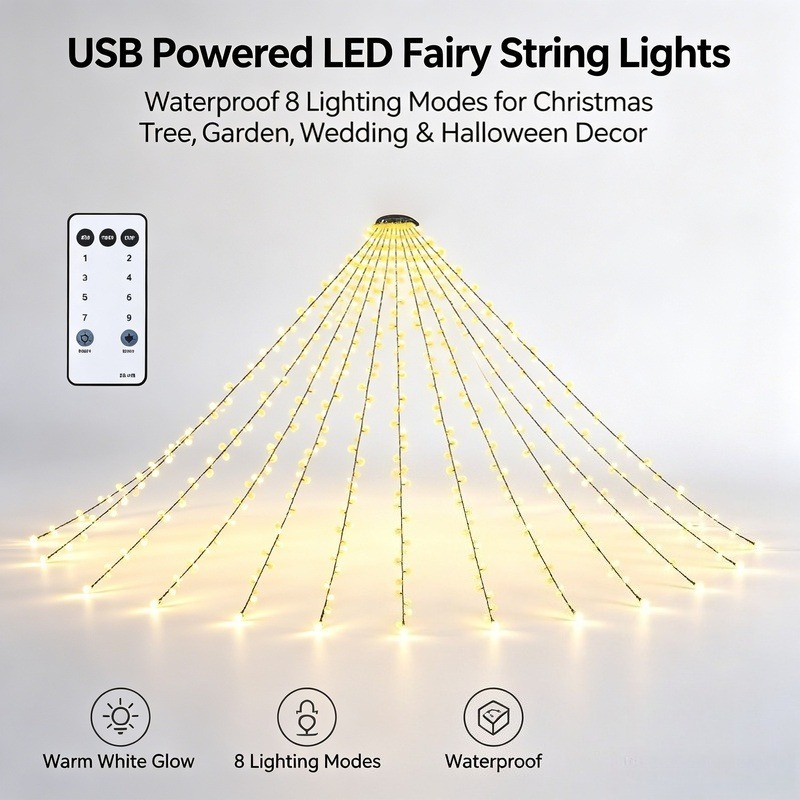 Светодиодные гирлянды USB, вод – обзор и цена Lighting Decoration Wedding