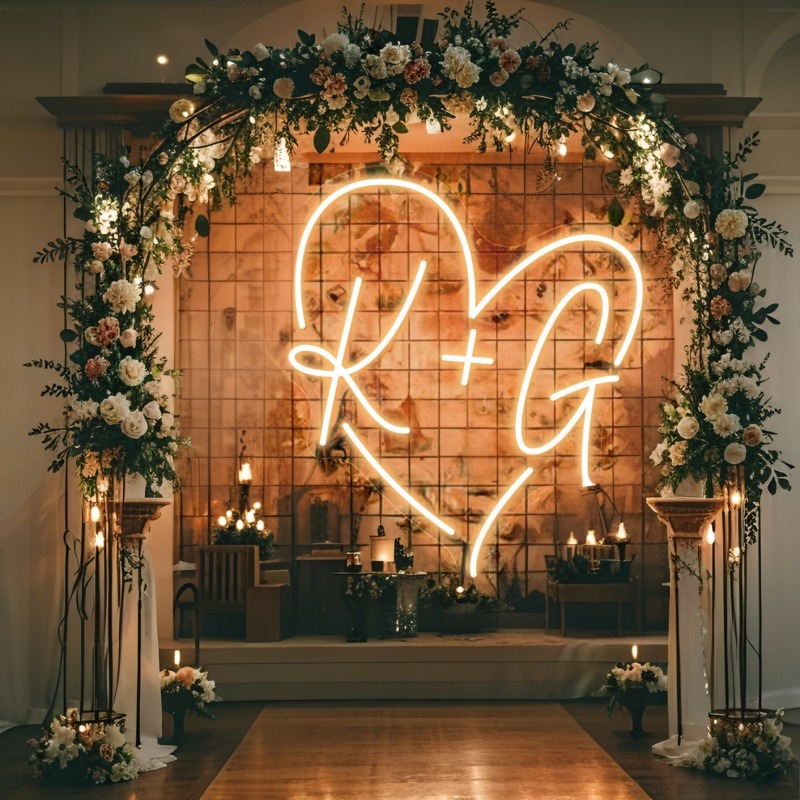Светодиодная неоновая вывеска  – обзор и цена Lighting Decoration Wedding