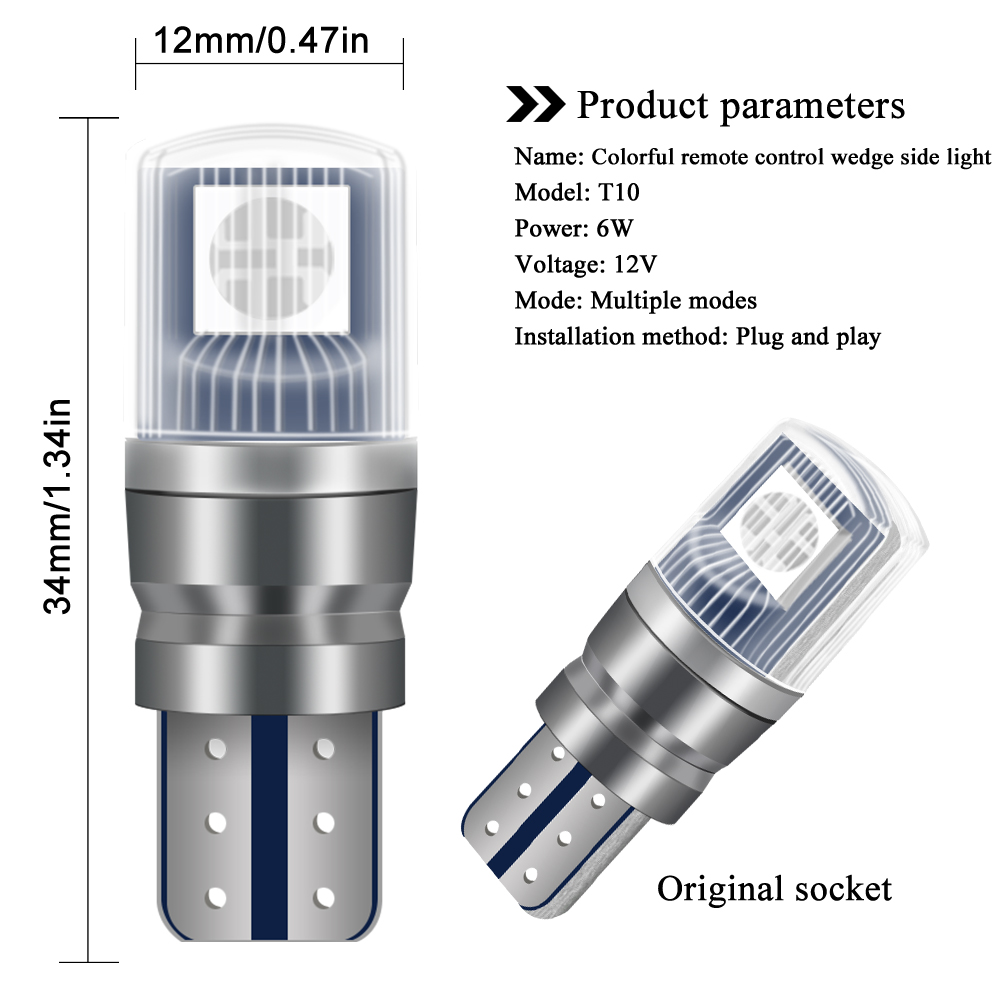 2 шт. T10 светодиодные фонари  – обзор и цена Touch Dimmer Lamp